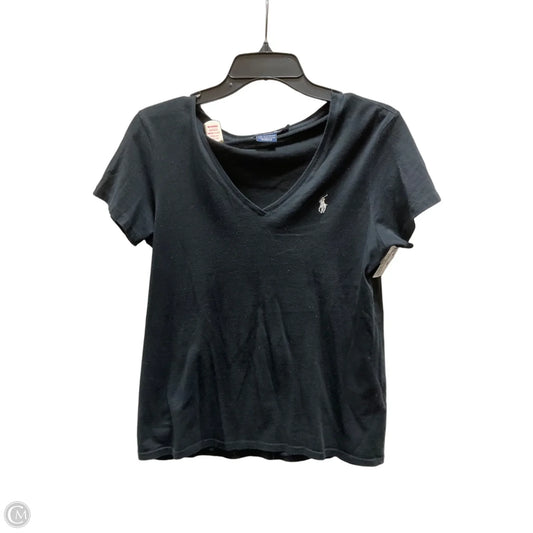 Top Short Sleeve By Ralph Lauren In Black, Size: M