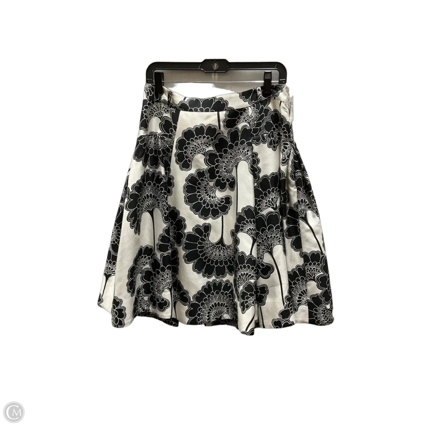 Skirt Midi By Kate Spade In Black & Cream, Size: 10