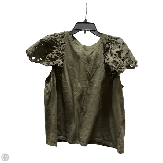 Top Short Sleeve By Express In Green, Size: Xl