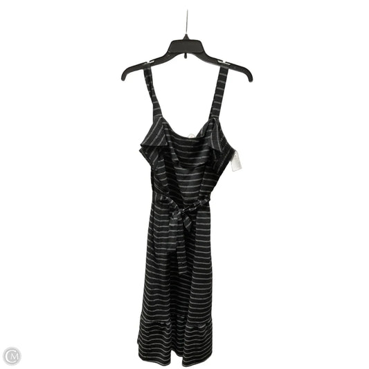 Dress Casual Midi By Banana Republic In Striped Pattern, Size: 10
