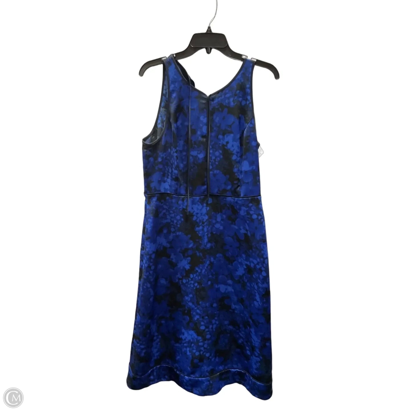 Dress Casual Maxi By Banana Republic In Black & Blue, Size: 10