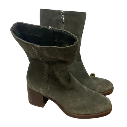 Boots Ankle Heels By Vince Camuto In Green, Size: 7.5