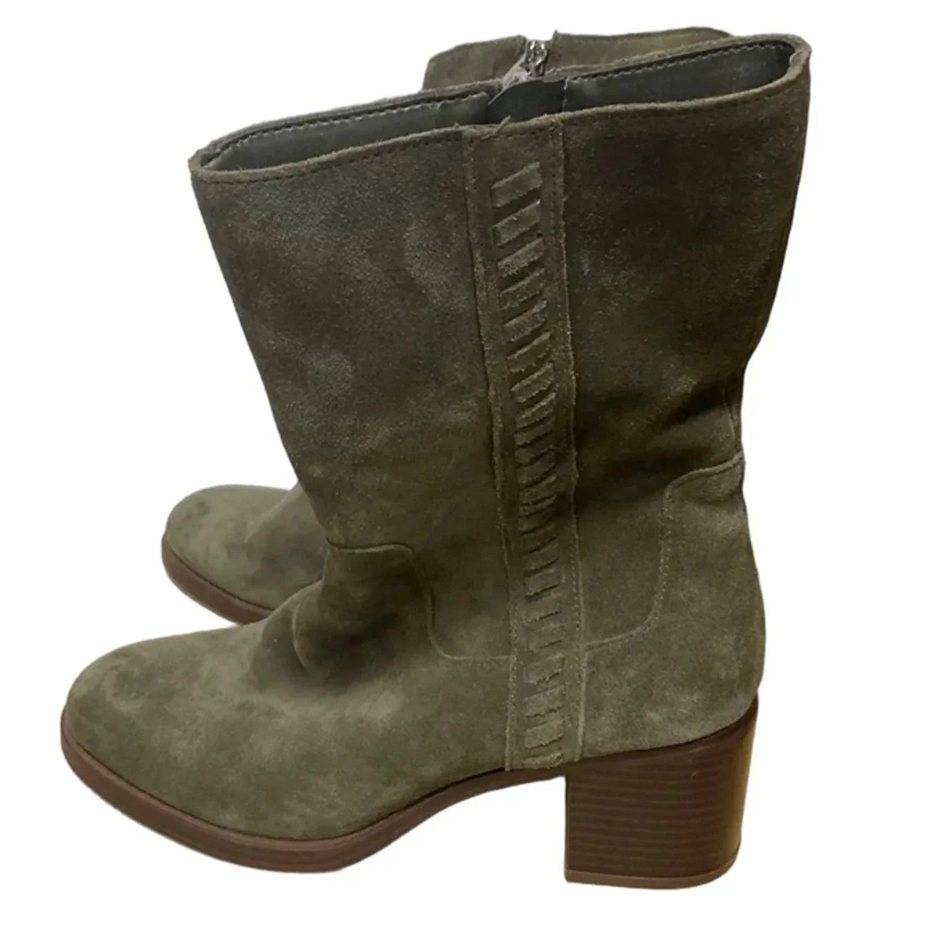 Boots Ankle Heels By Vince Camuto In Green, Size: 7.5
