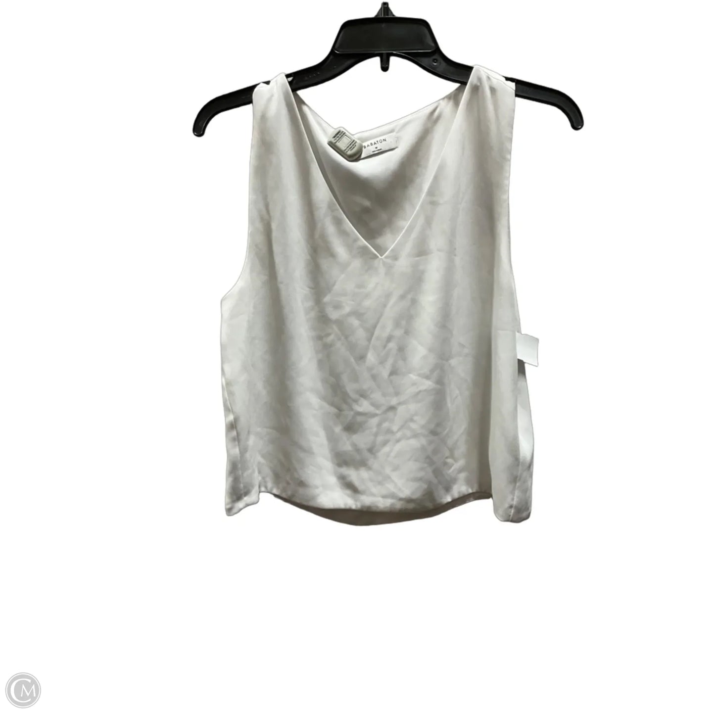 Top Sleeveless By Babaton In White, Size: M