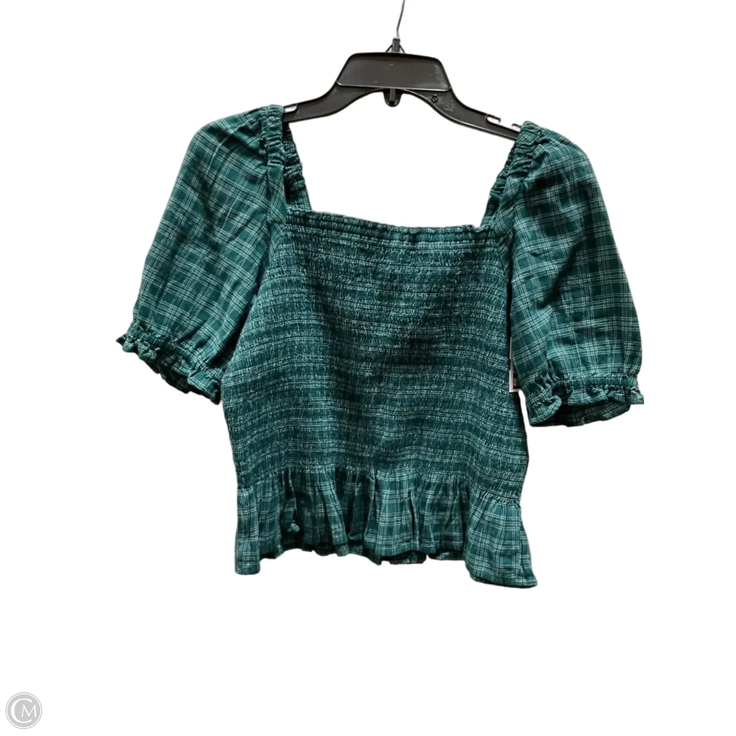 Top Short Sleeve By J. Crew In Green, Size: S