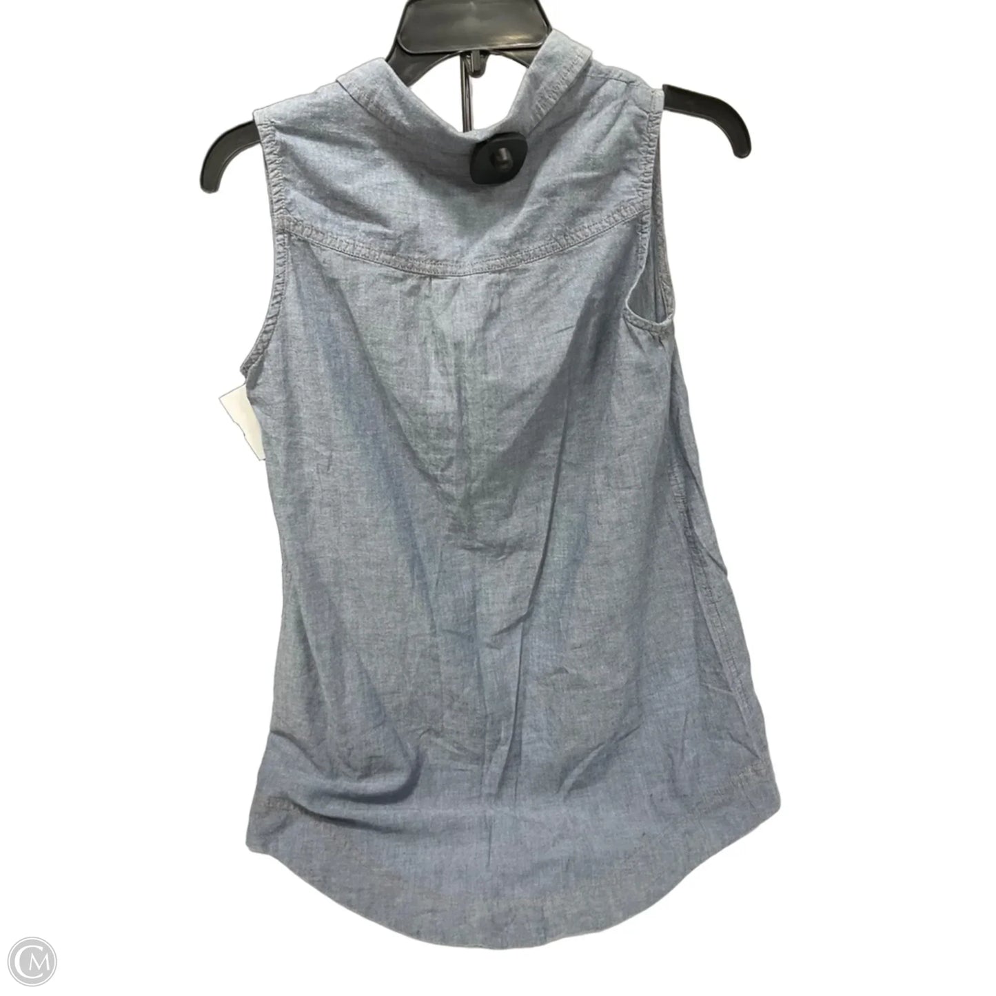 Top Sleeveless By Cato In Blue, Size: S