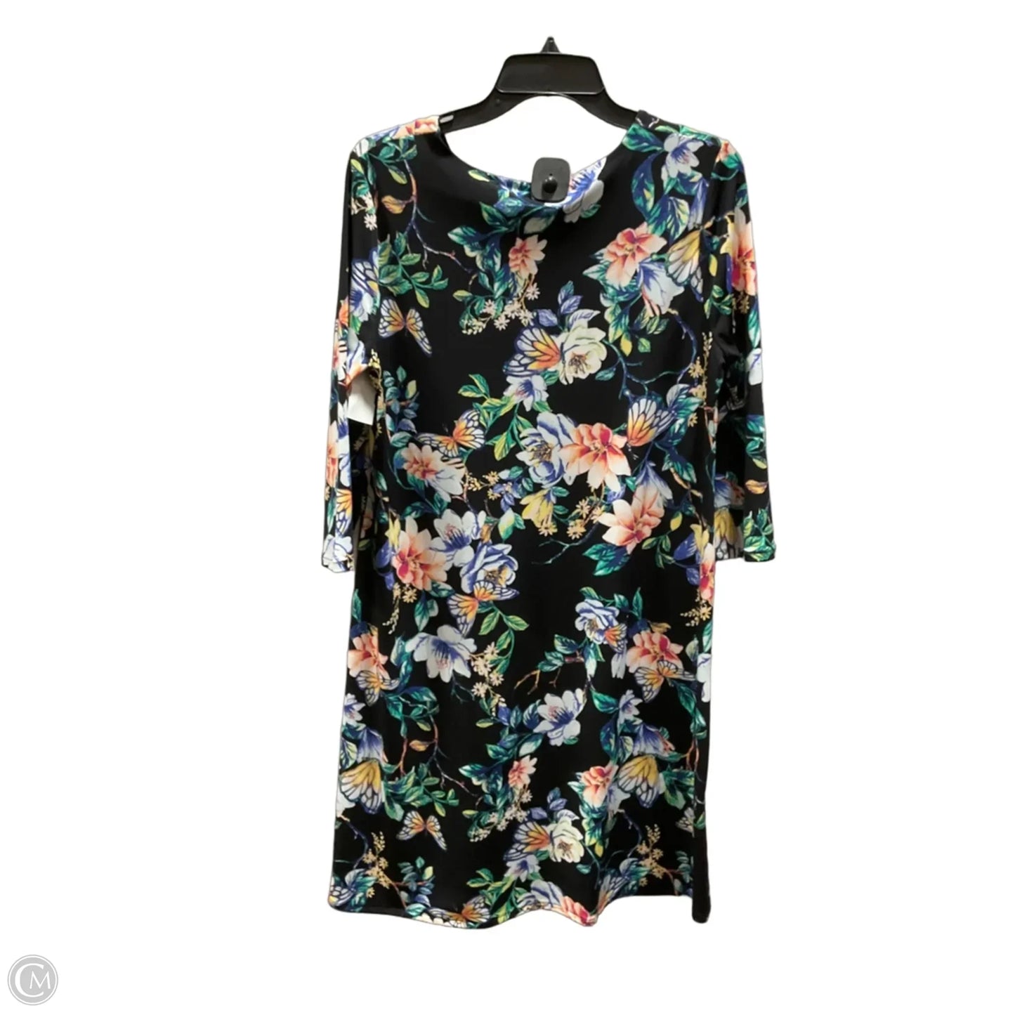 Dress Casual Midi By Chicos In Floral Print, Size: M