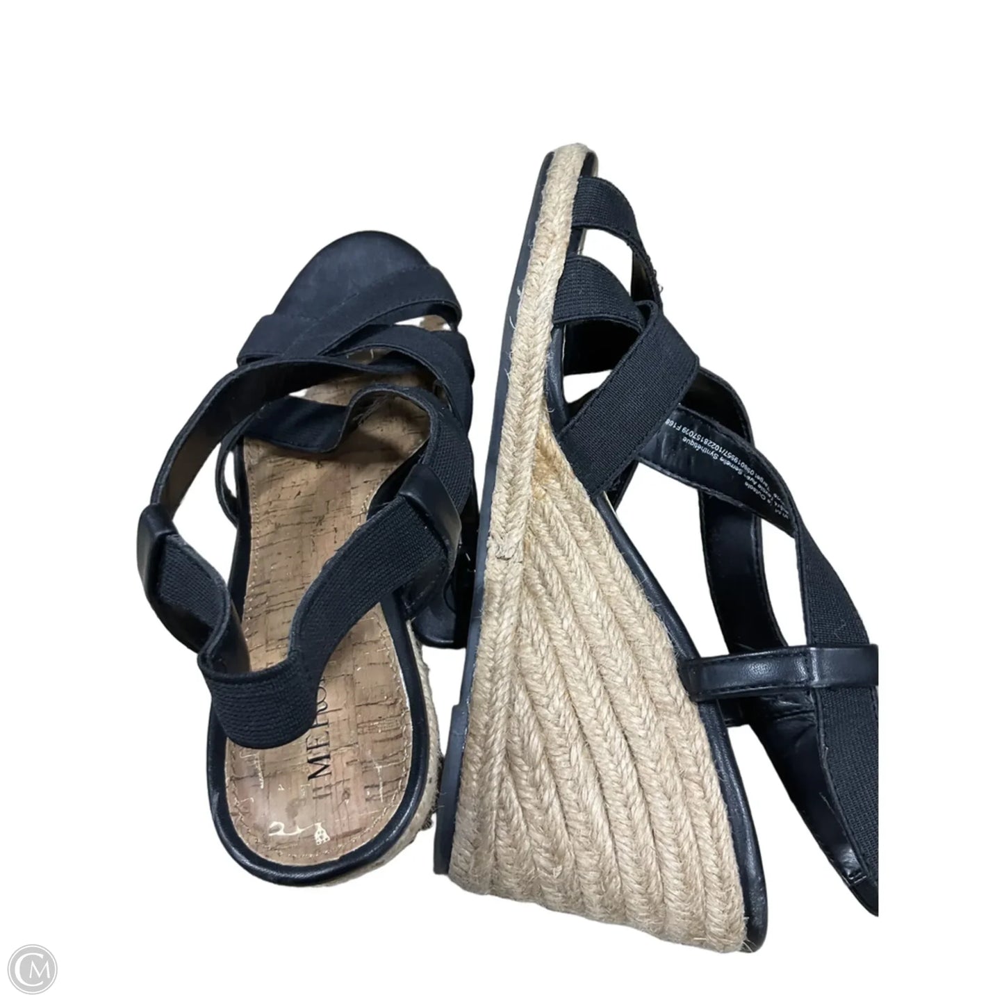 Shoes Heels Wedge By Merona In Black & Brown, Size: 7.5