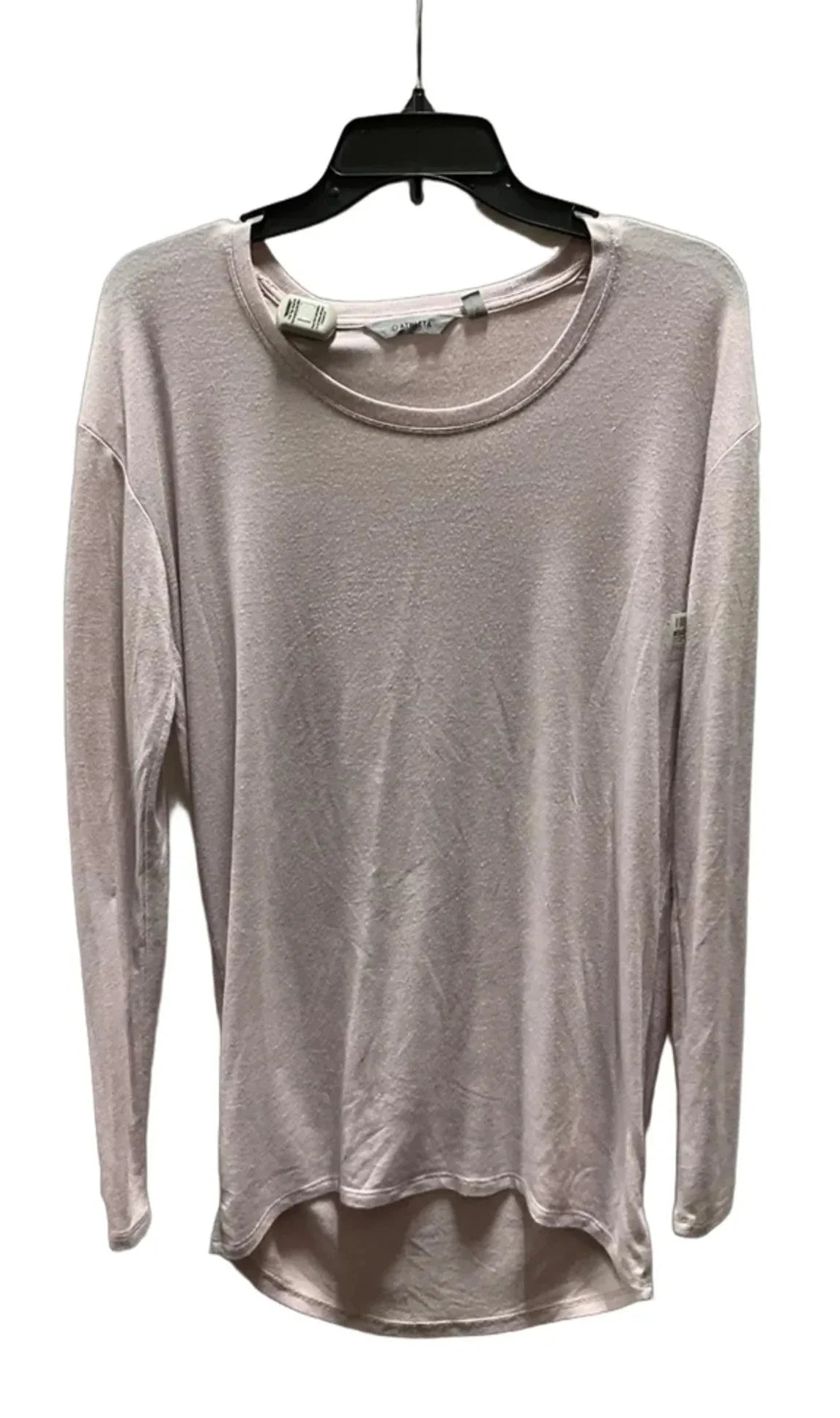 Athletic Top Long Sleeve Collar By Athleta In Pink, Size: S