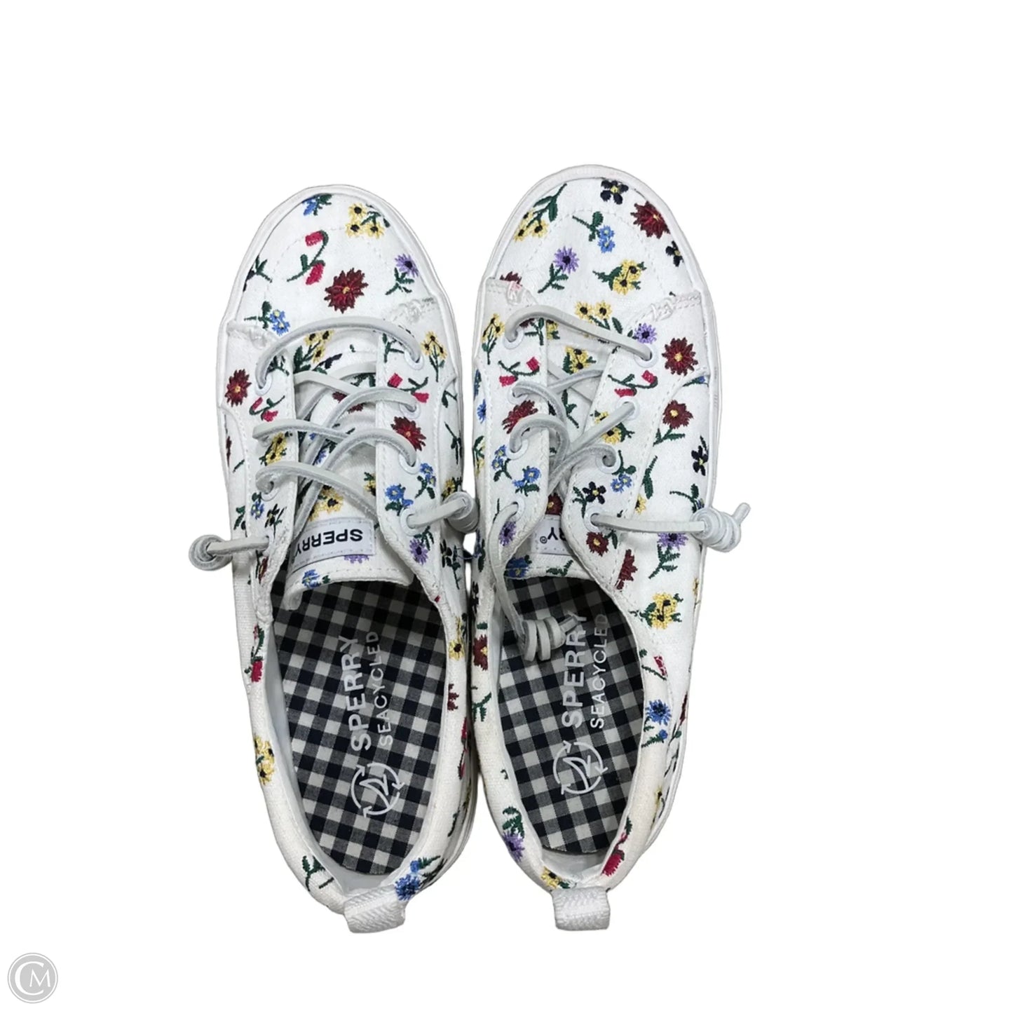 Shoes Flats By Sperry In Blue & Cream, Size: 8