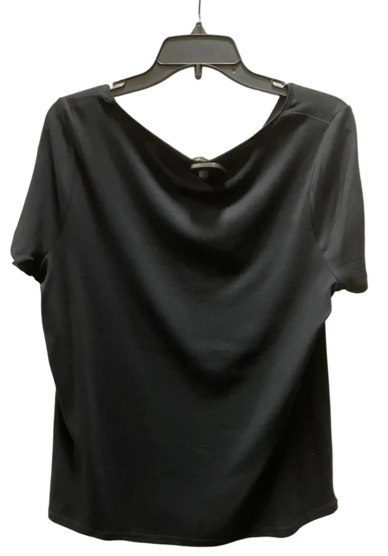Top Short Sleeve By Talbots In Black, Size: 1x