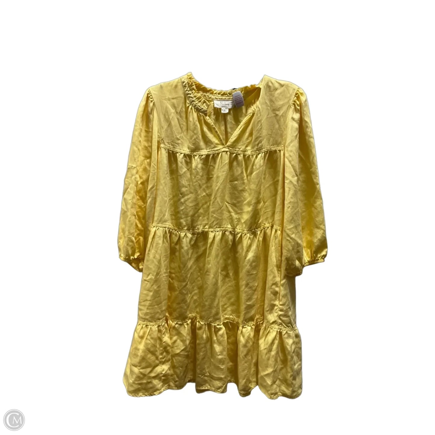 Dress Casual Short By Nurture In Yellow, Size: L