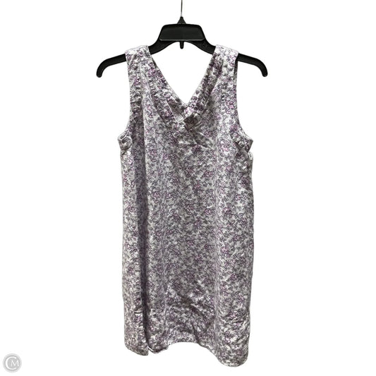 Dress Casual Short By Loft In Purple & White, Size: S