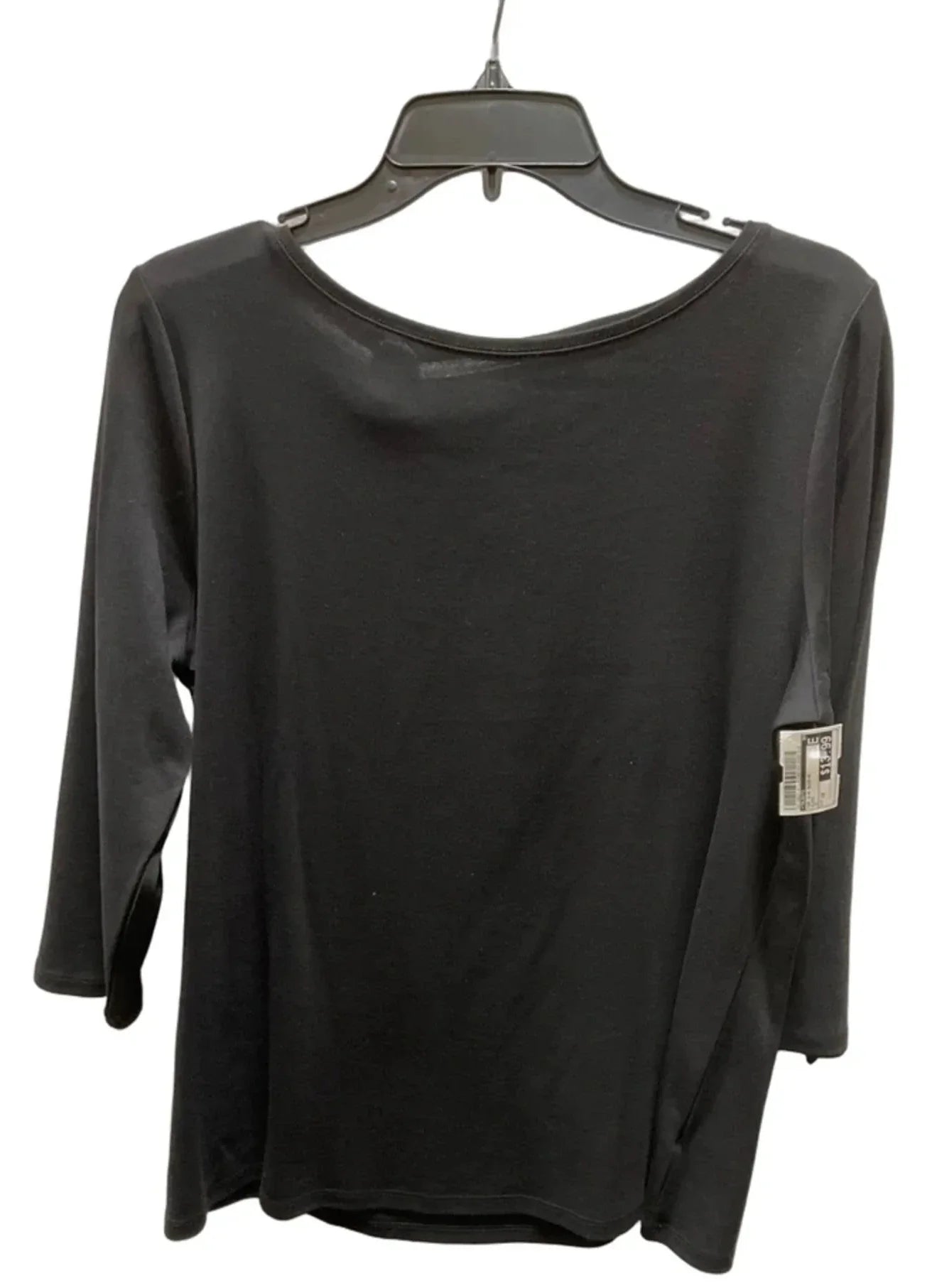 Top 3/4 Sleeve By Talbots In Black, Size: 1x