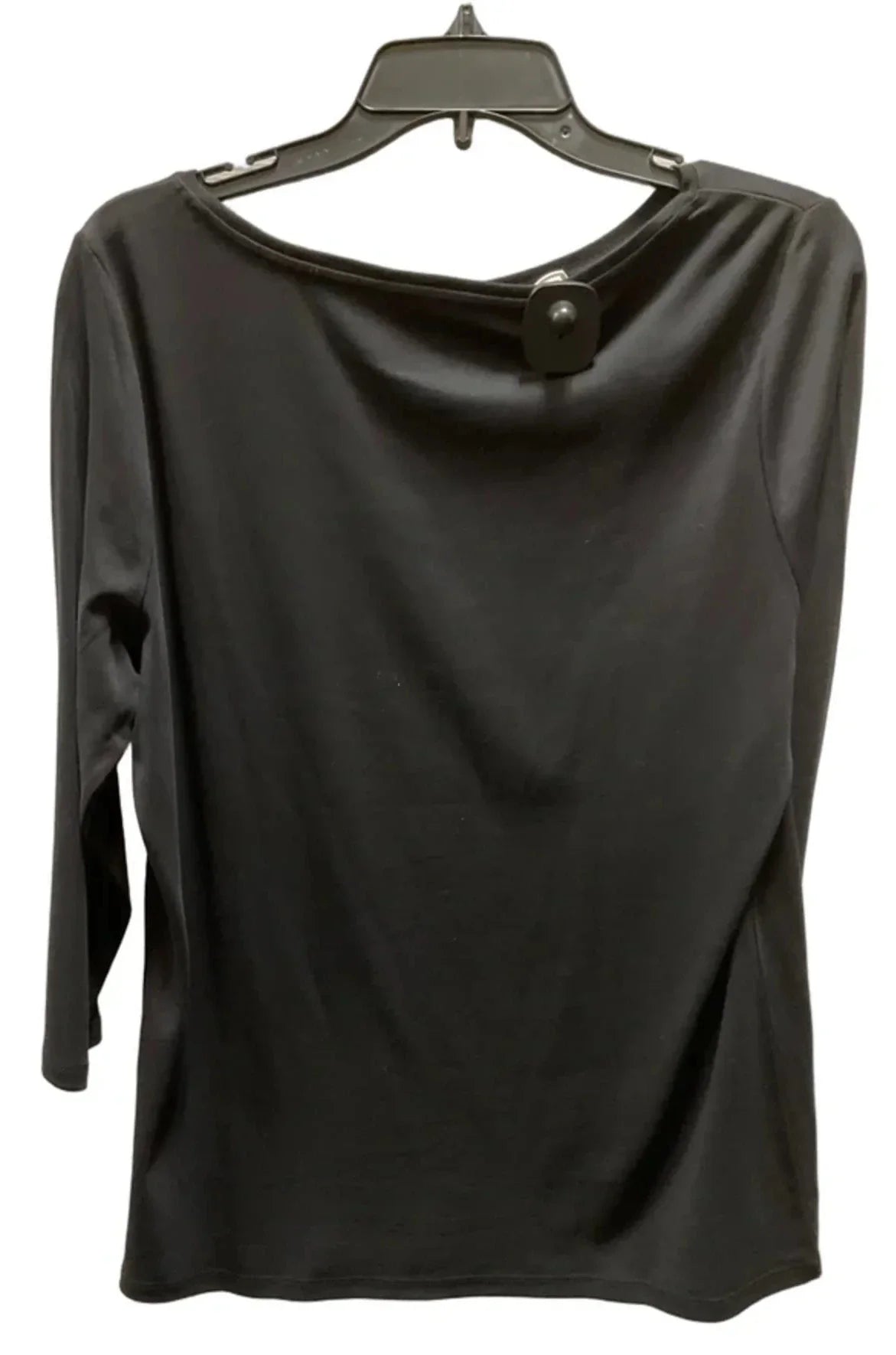 Top 3/4 Sleeve By Talbots In Black, Size: 1x