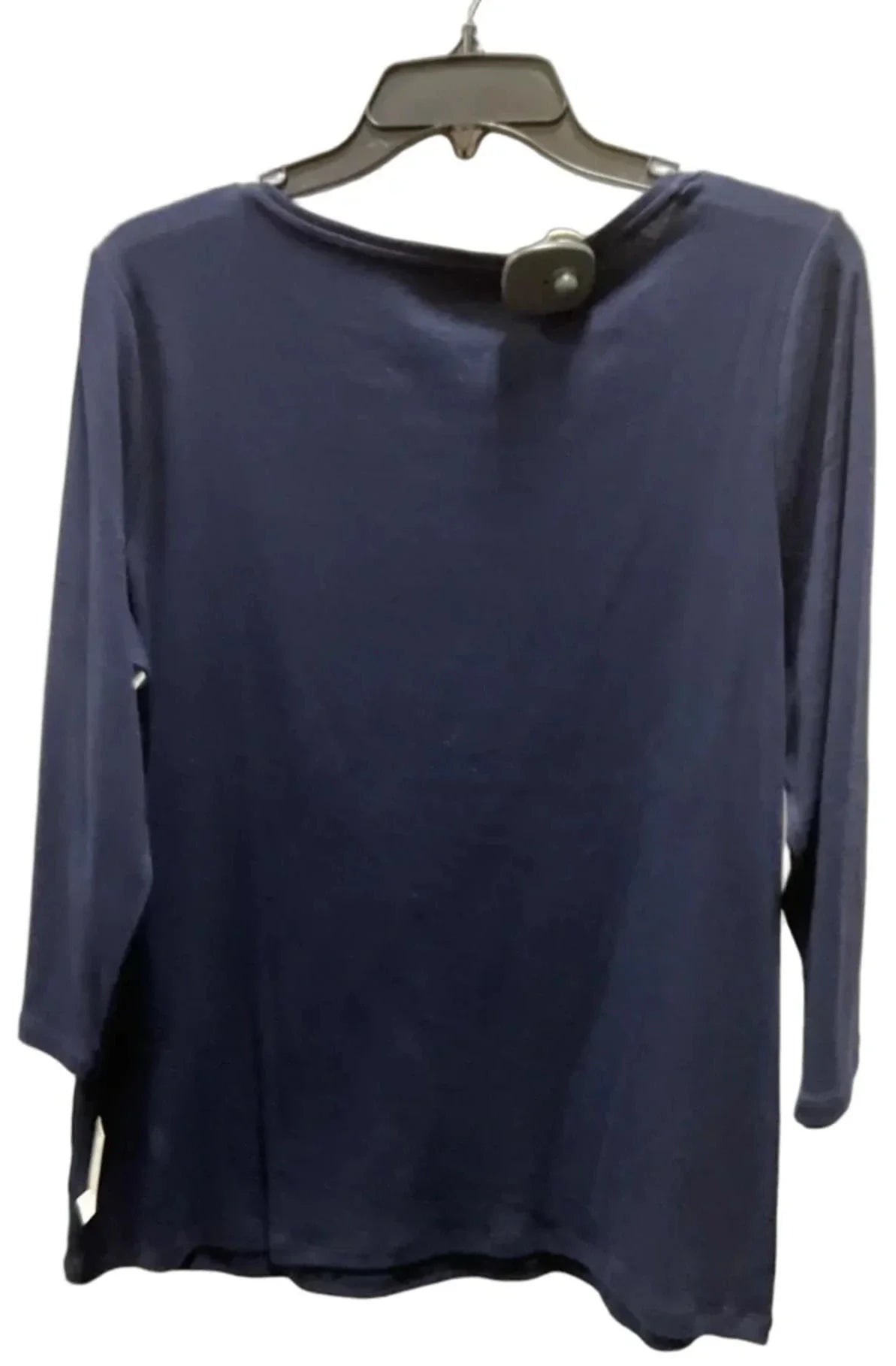 Top 3/4 Sleeve By Talbots In Blue, Size: 1x