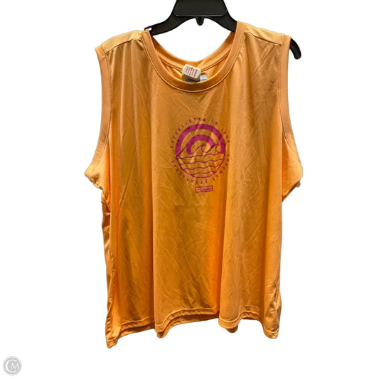 Athletic Tank Top By Columbia In Orange, Size: 3x