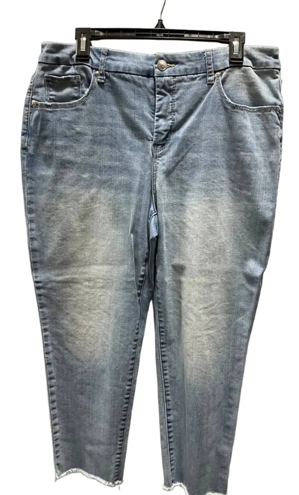 Pants Cropped By Chicos In Blue, Size: 12