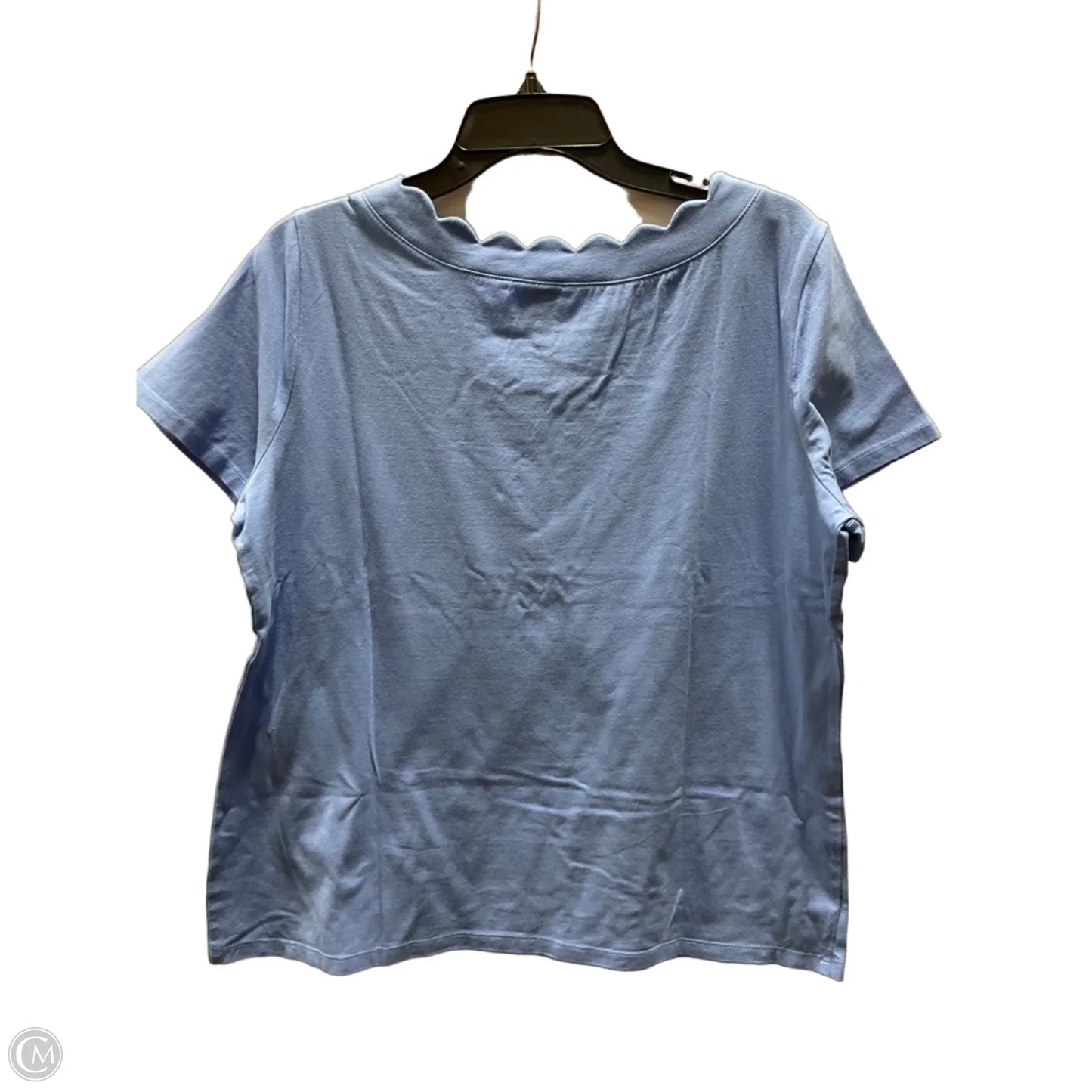 Top Short Sleeve By Anne Klein In Blue, Size: Xl