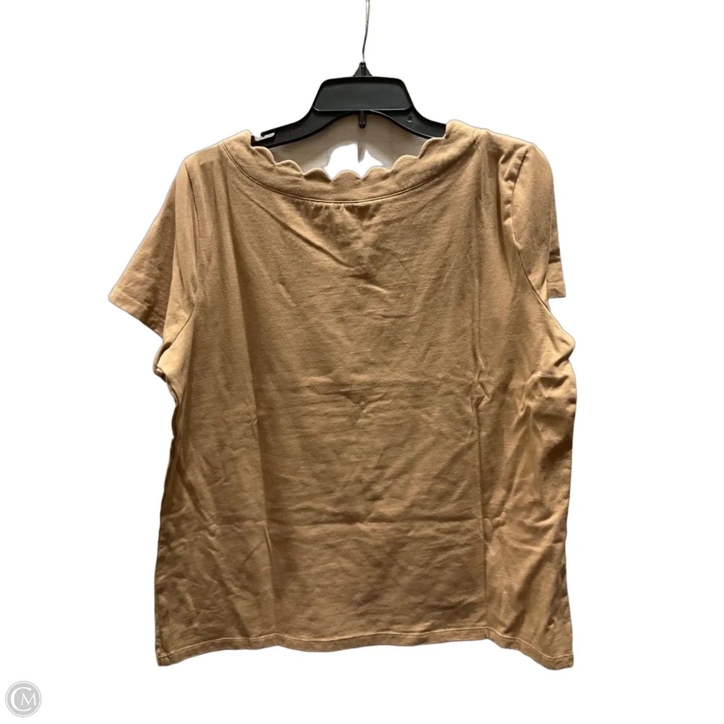 Top Short Sleeve By Anne Klein In Brown, Size: Xl