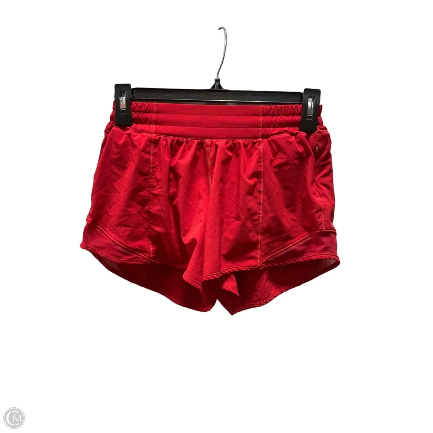 Athletic Shorts By Lululemon In Red, Size: 4