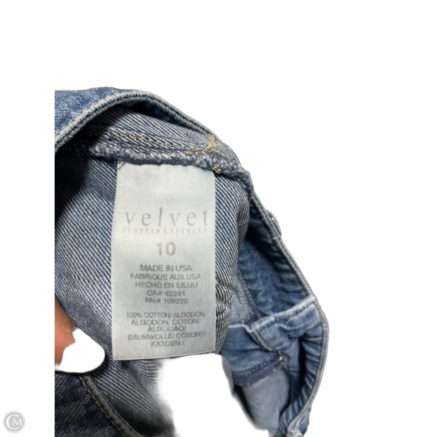 Jeans Boot Cut By Velvet In Blue, Size: 10