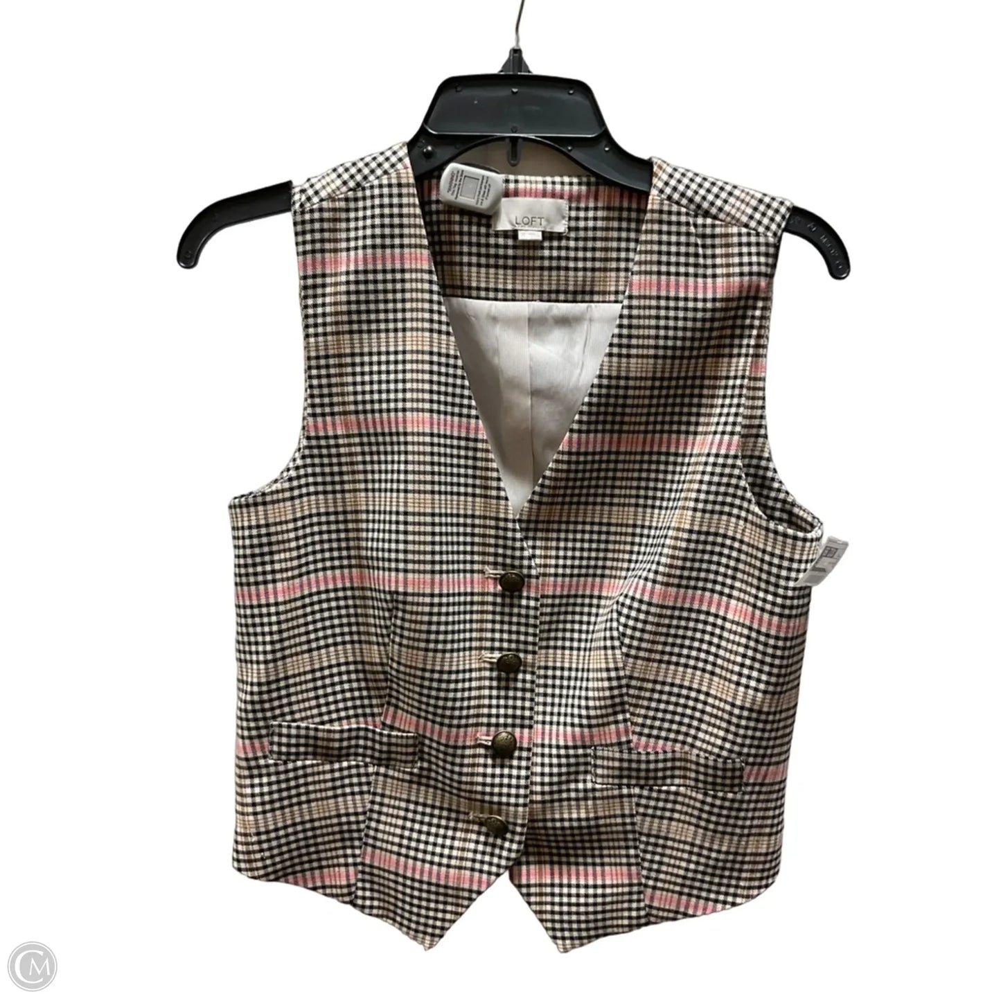 Vest Other By Loft In Brown & Pink, Size: Xs