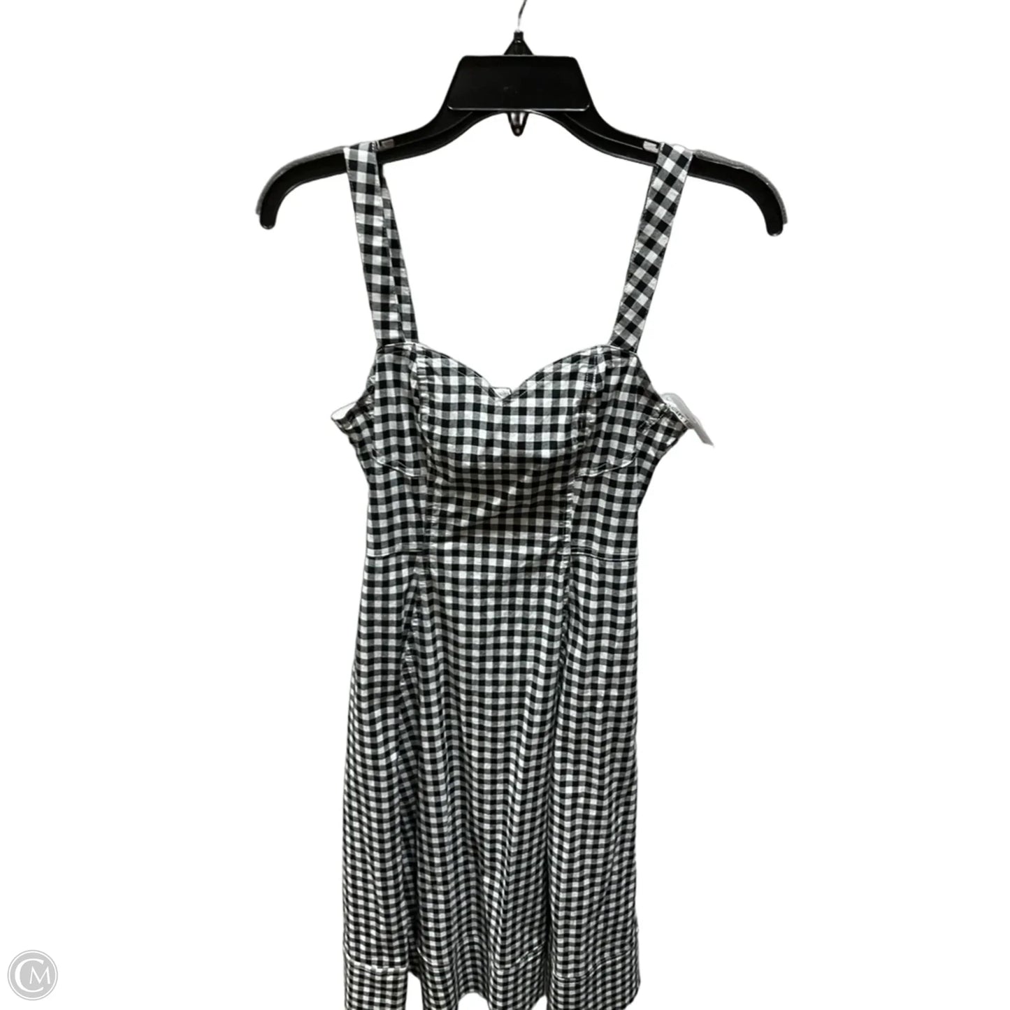 Dress Casual Midi By Avec Les Filles In Black & White, Size: 2