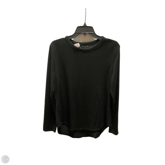 Top Long Sleeve By Banana Republic In Black, Size: L