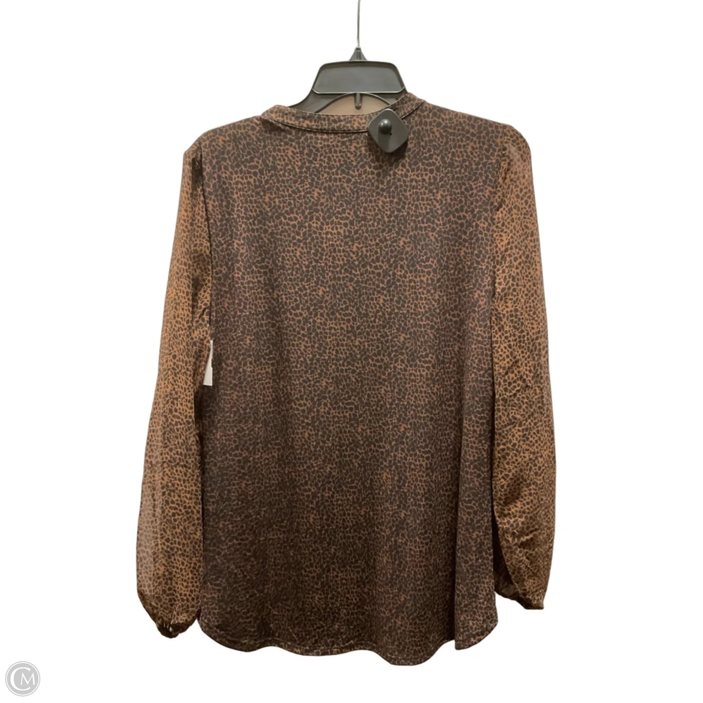 Top Long Sleeve By White House Black Market In Black & Brown, Size: M