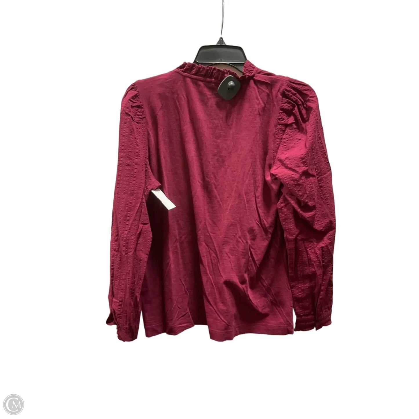 Top Long Sleeve By Loft In Red, Size: M