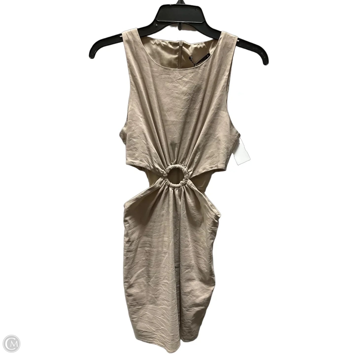 Dress Casual Midi By Zara In Beige, Size: S