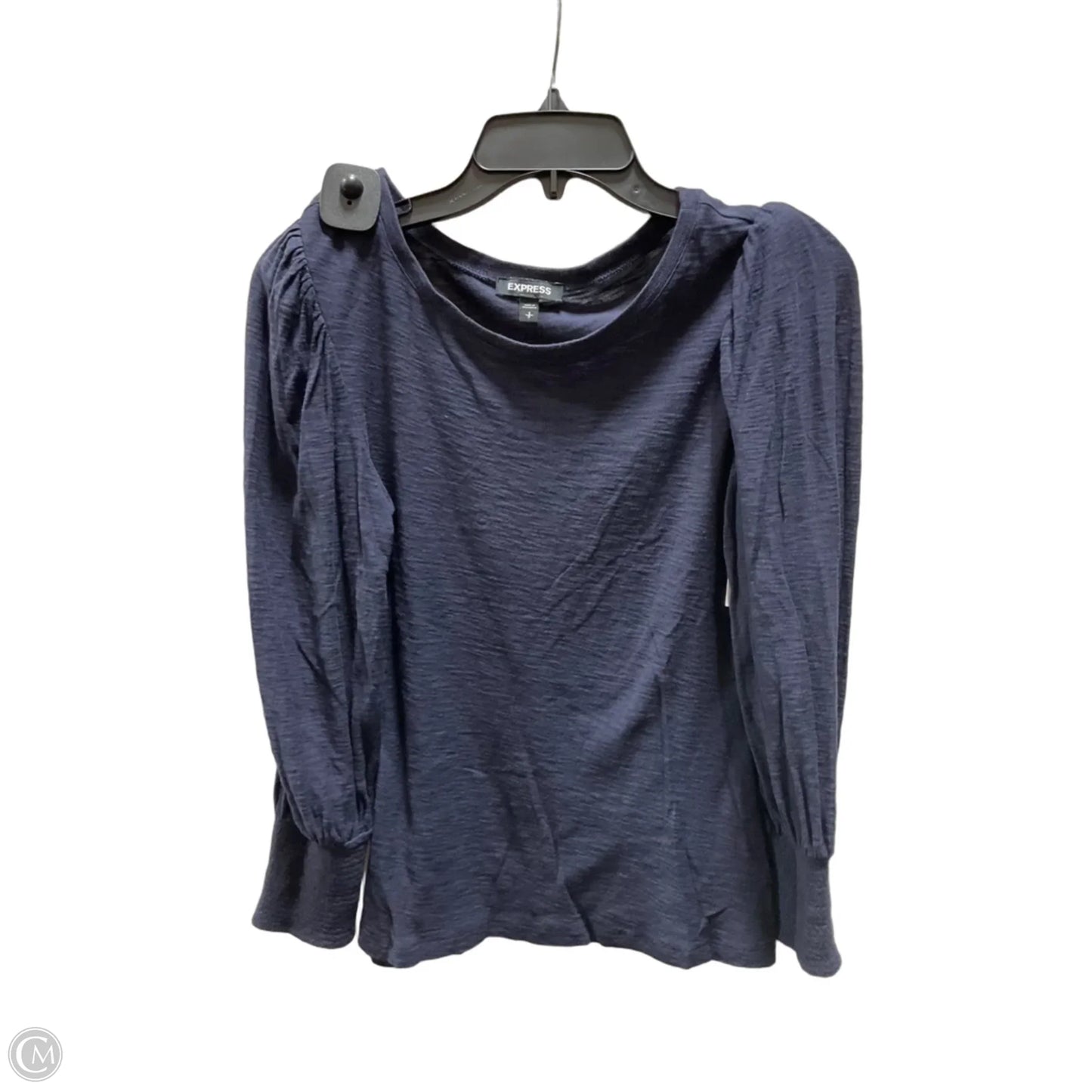 Top Long Sleeve By Express In Blue, Size: S