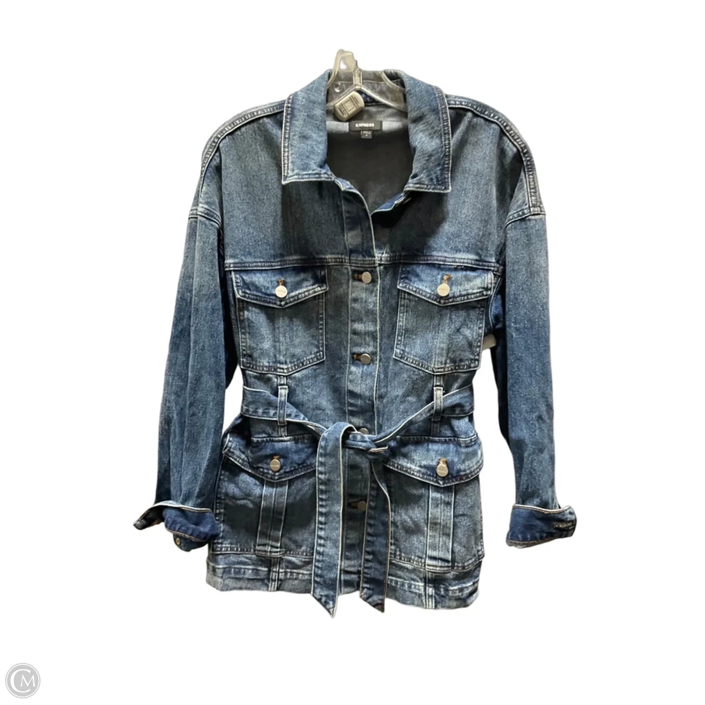 Jacket Denim By Express In Blue, Size: S