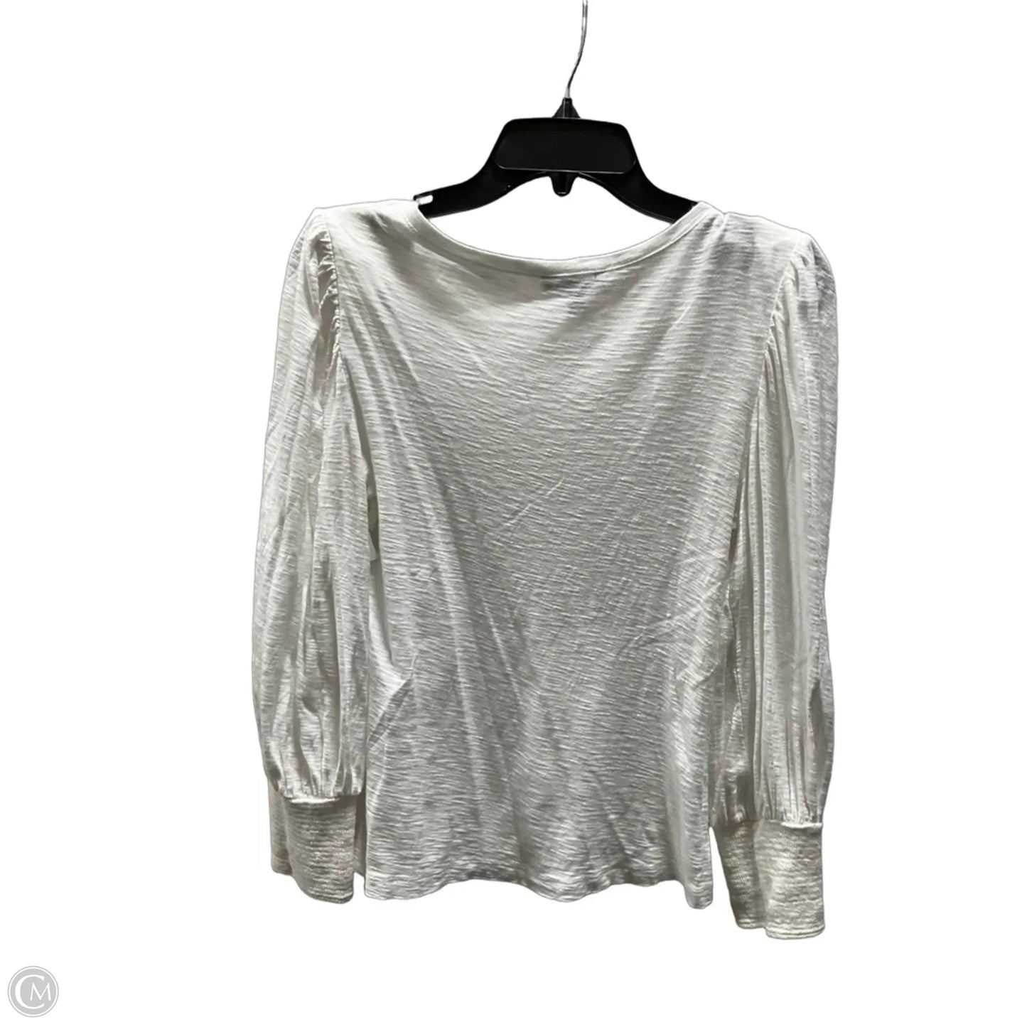 Top Long Sleeve By Express In White, Size: S