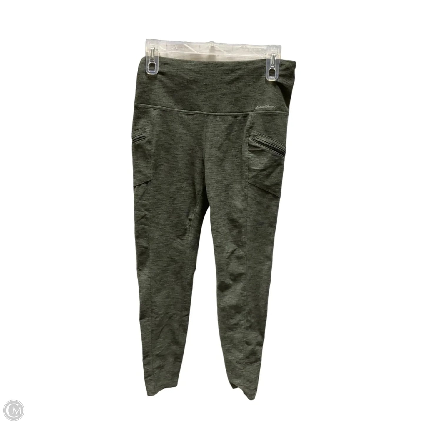 Athletic Leggings By Eddie Bauer In Green, Size: M