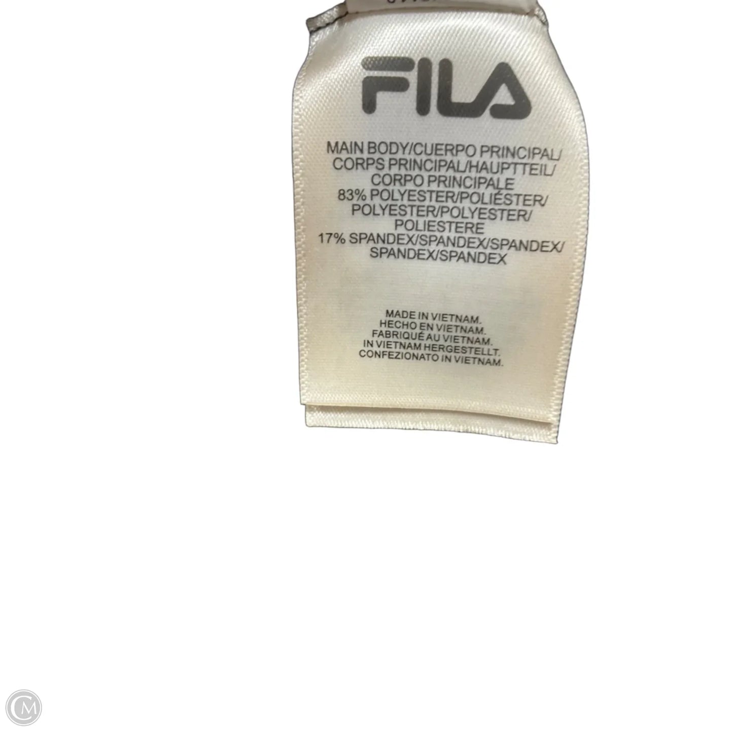 Athletic Jacket By Fila In Black, Size: M