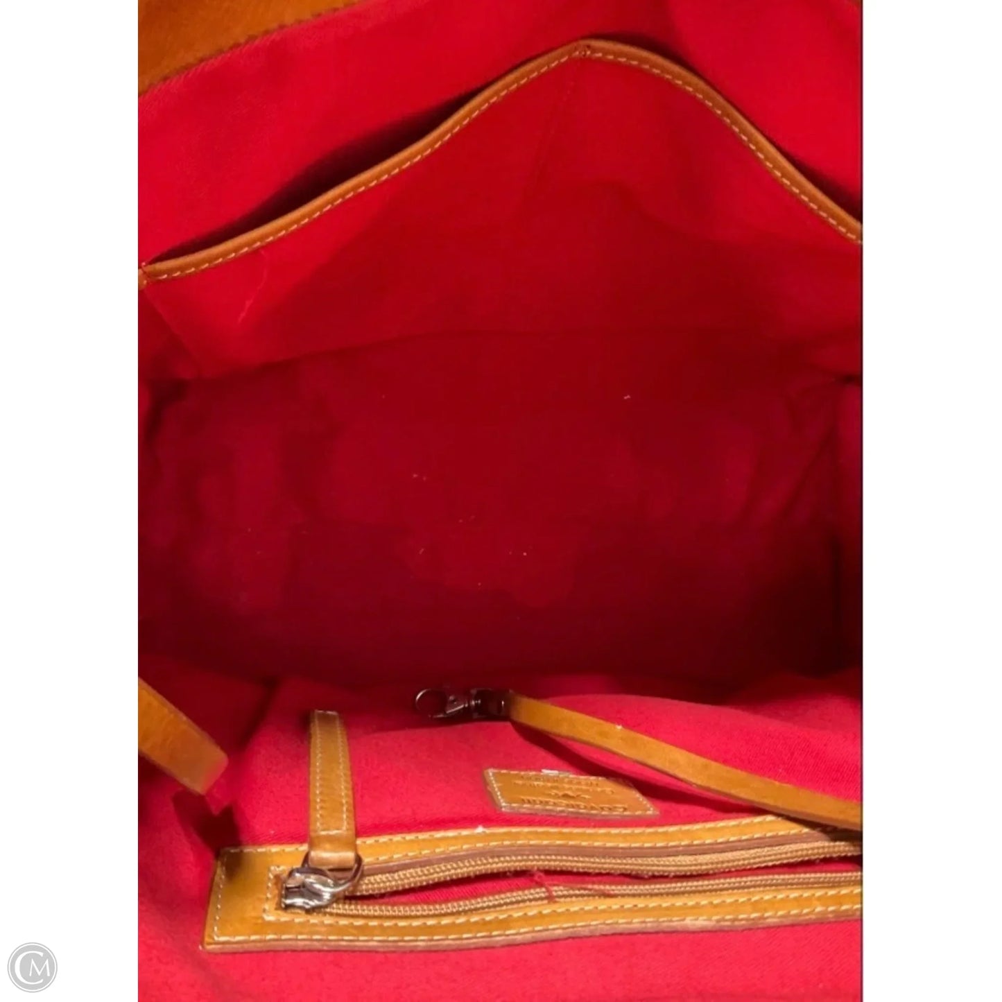 Handbag Leather By Cma, Size: Medium