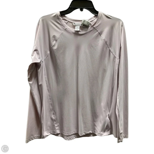 Athletic Top Short Sleeve By Athleta In Purple, Size: M