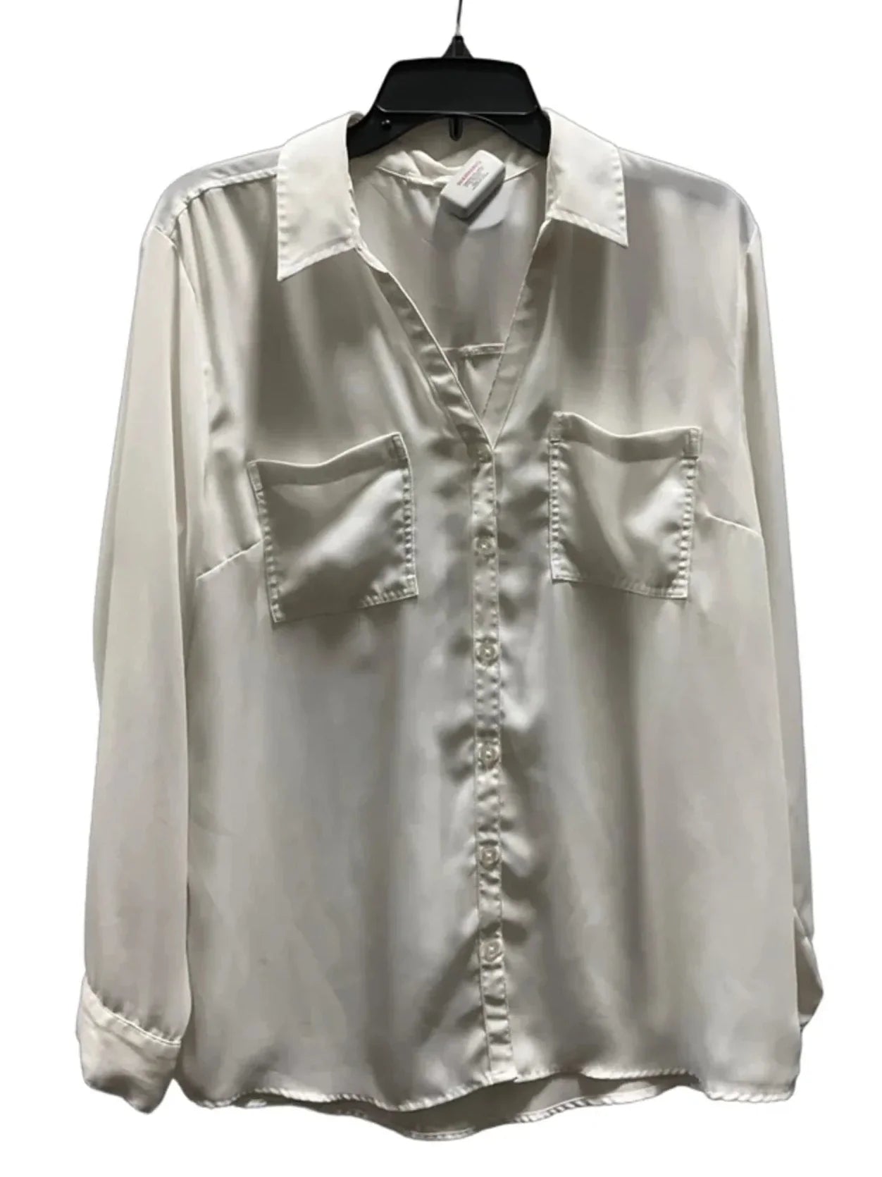 Blouse Long Sleeve By Maurices In White, Size: Xl