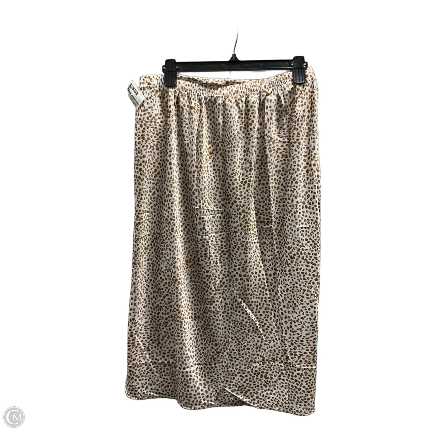 Skirt Midi By J. Crew In Brown & Cream, Size: M