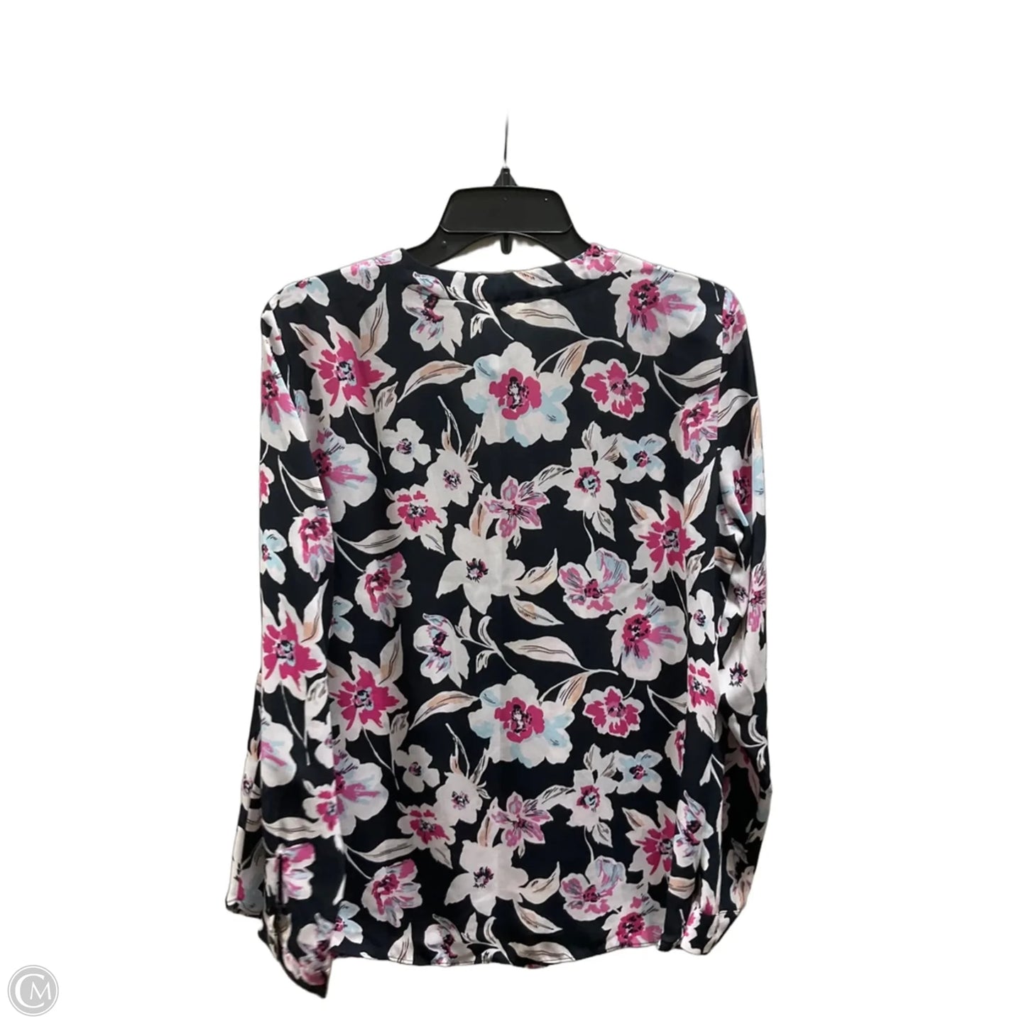 Top Long Sleeve By Banana Republic In Floral Print, Size: M