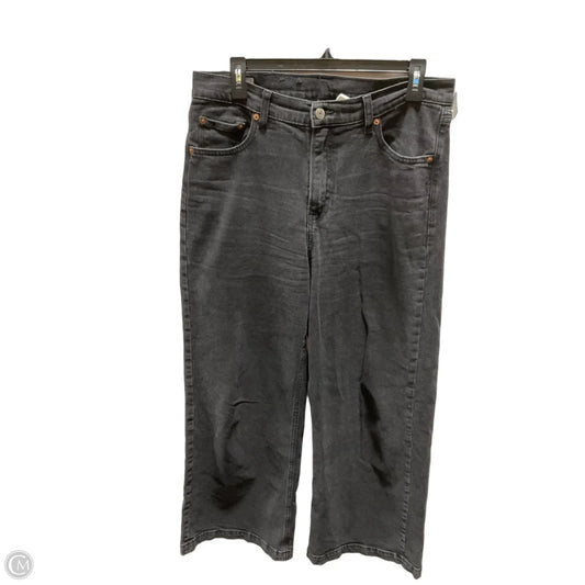 Jeans Wide Leg By Gap In Black, Size: 10