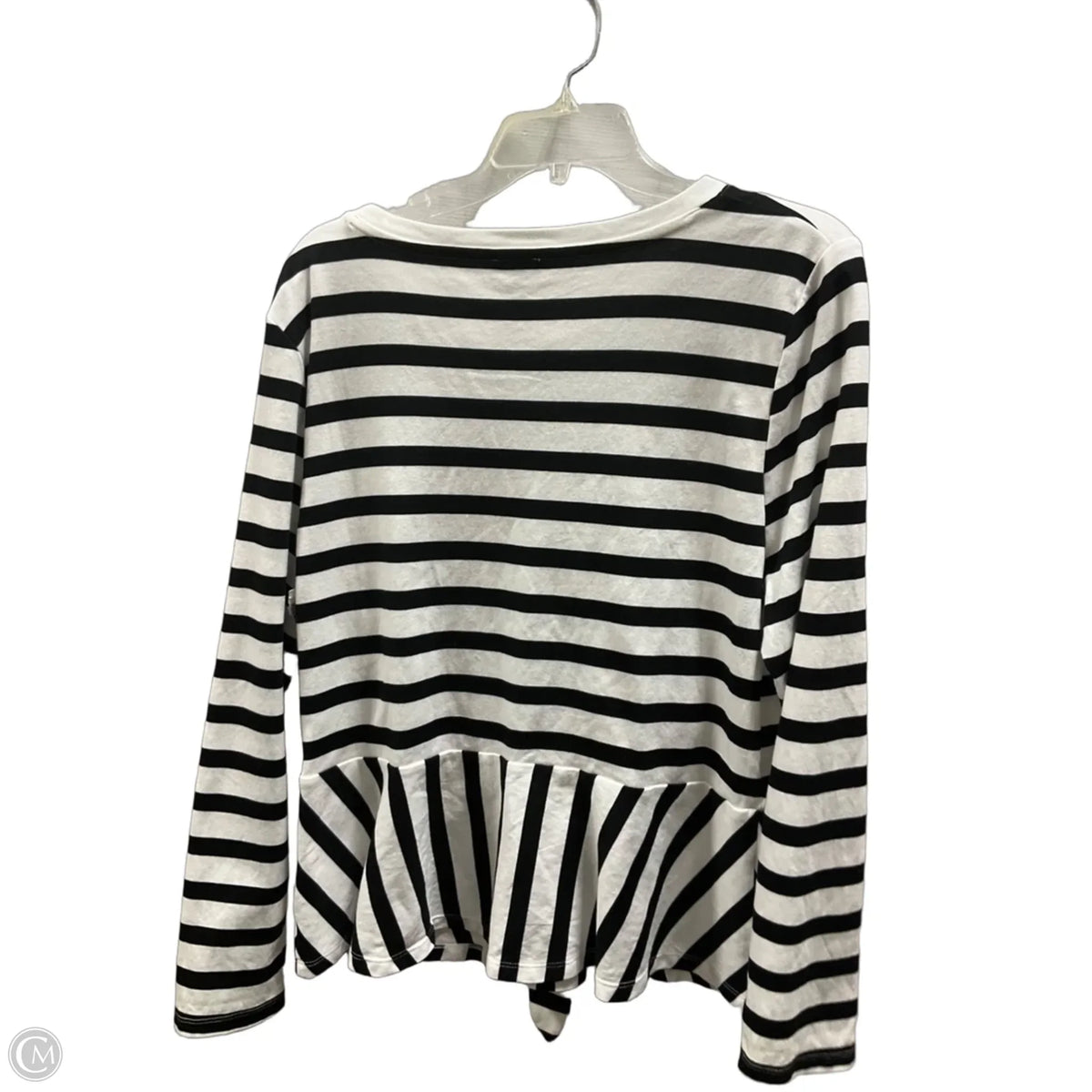 Top Long Sleeve By Talbots In Striped Pattern, Size: Xl