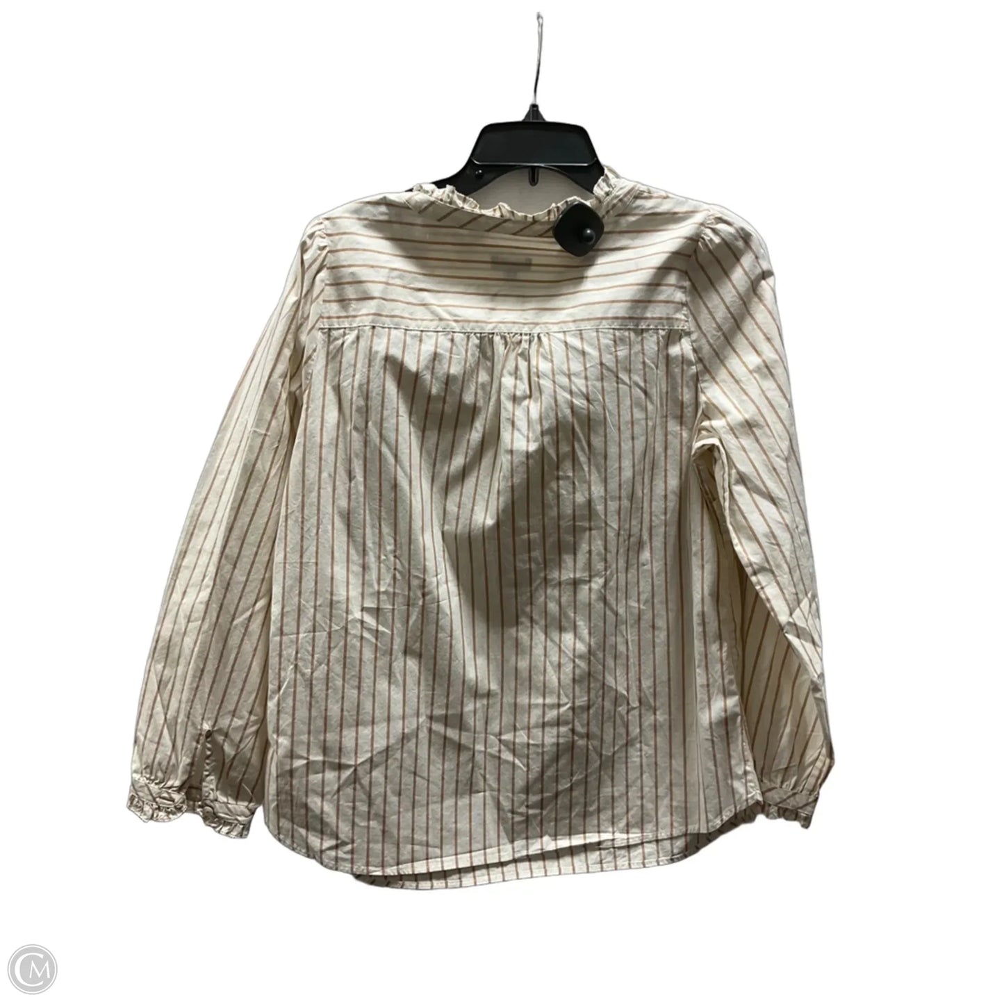 Top Long Sleeve By Talbots In Cream, Size: M