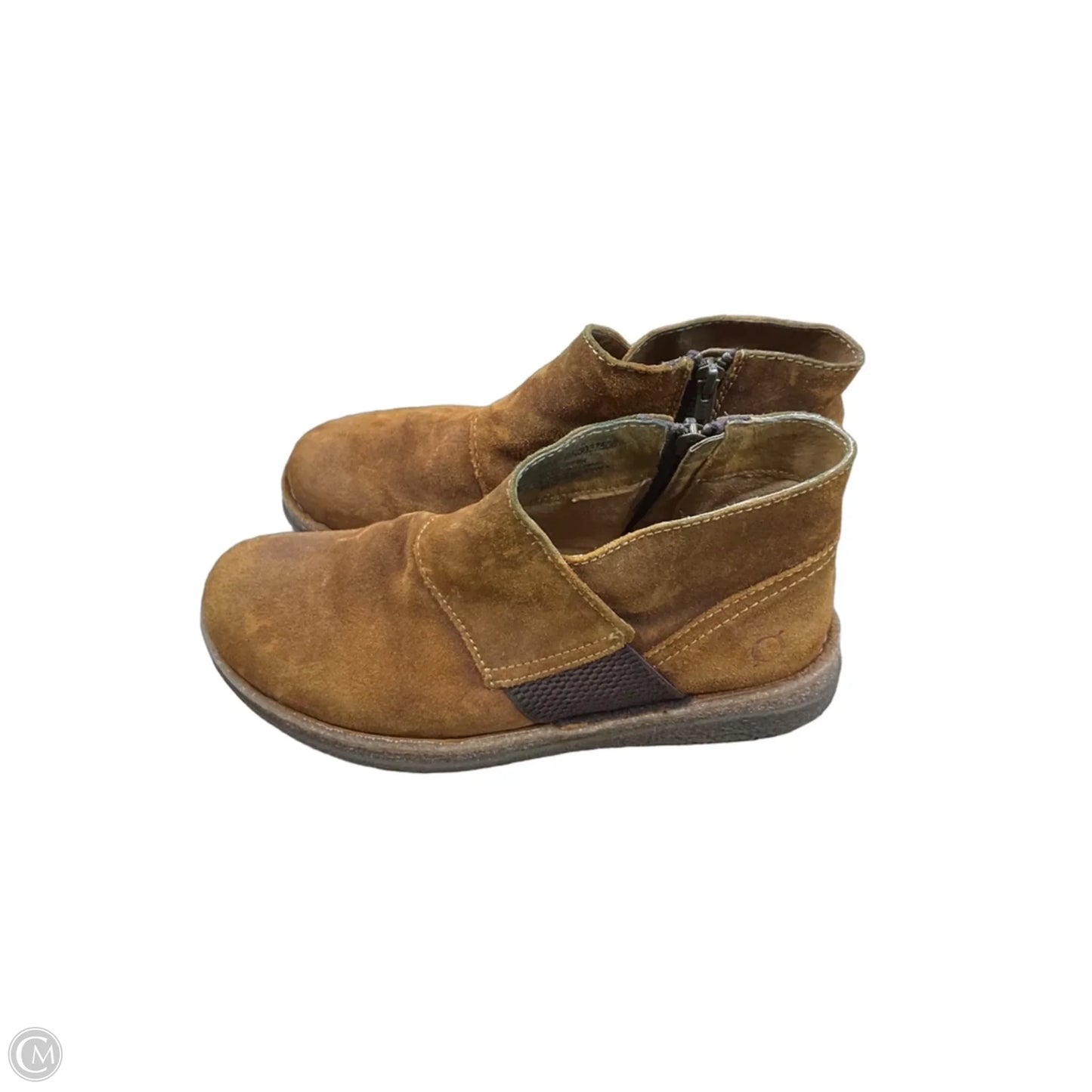 Boots Ankle Flats By Born In Brown, Size: 8.5