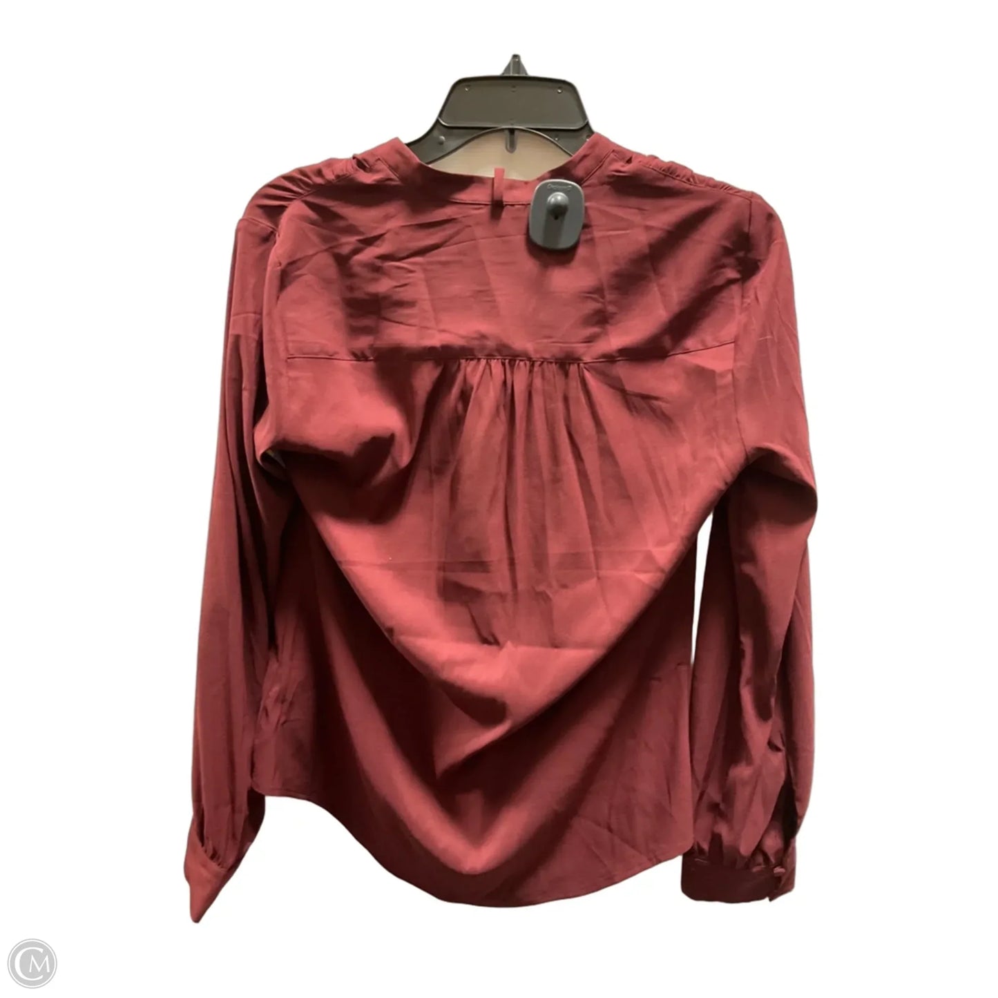 Blouse Long Sleeve By Express In Red, Size: S