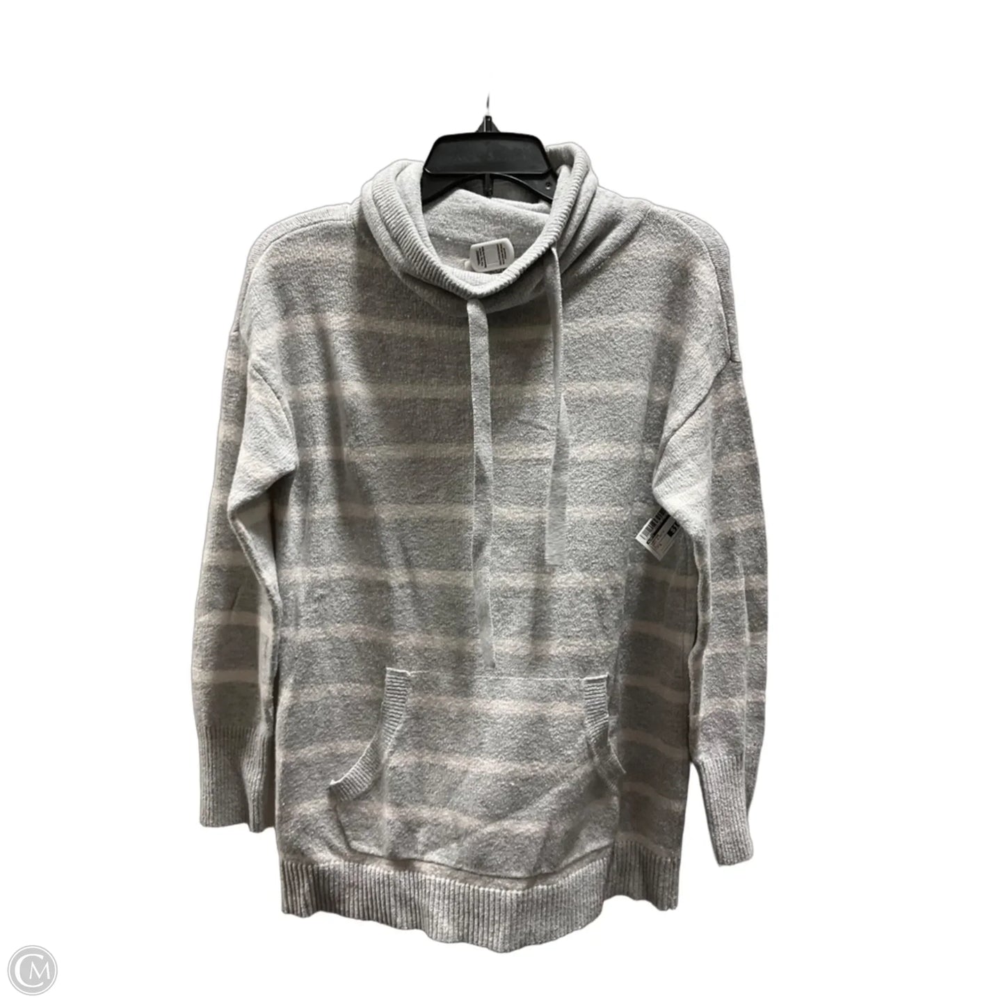 Sweater By Loft In Grey & White, Size: S