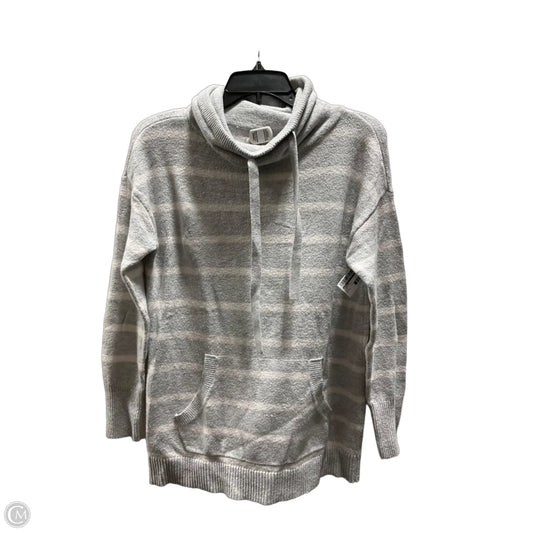 Sweater By Loft In Grey & White, Size: S