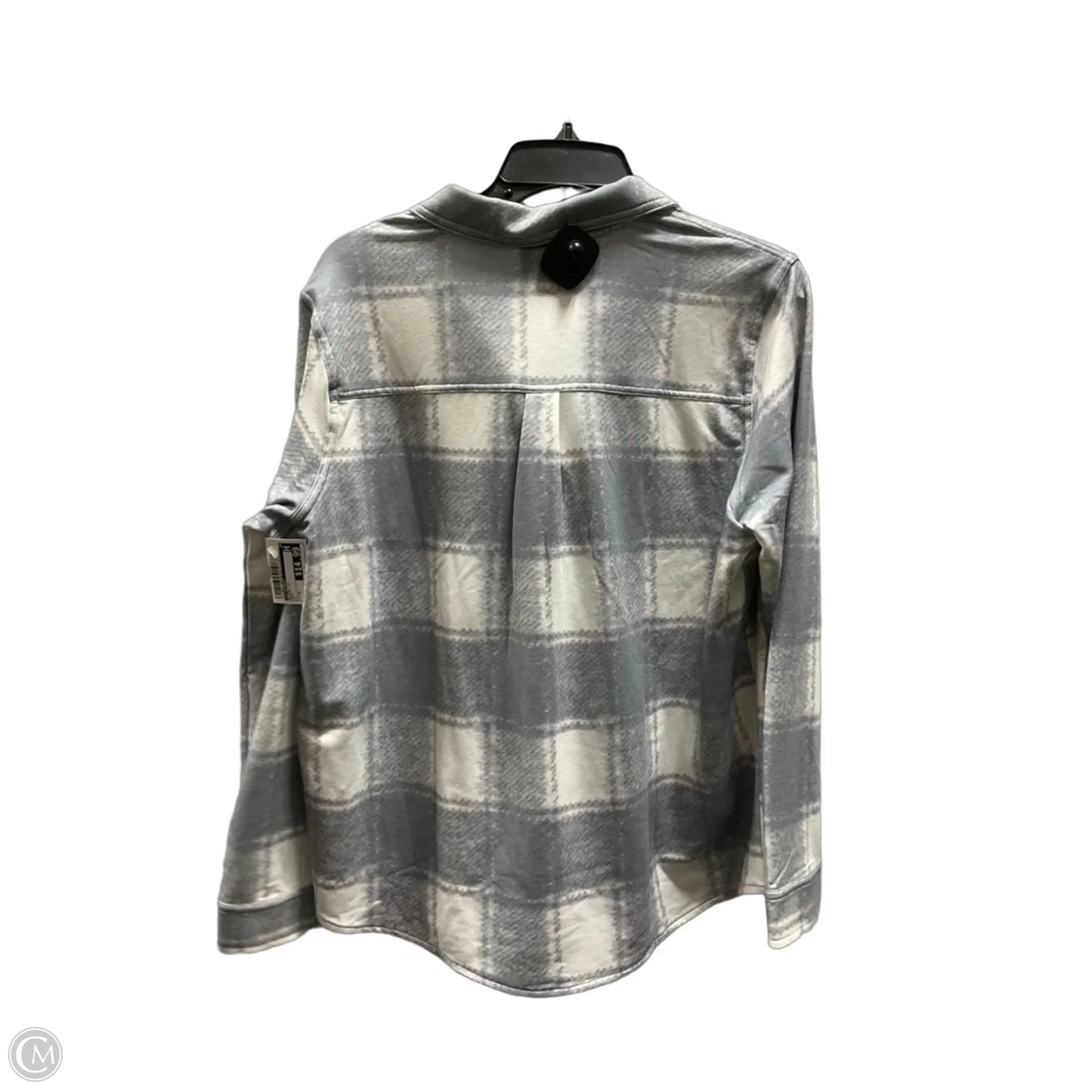 Blouse Long Sleeve By 32 Degrees In Grey, Size: M